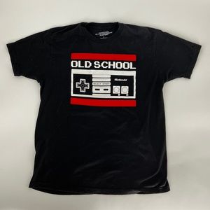 Old School Nintendo Black T-Shirt L